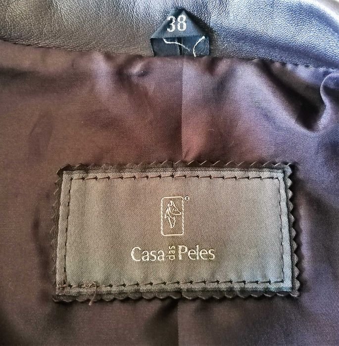 Casaco comprido em pele para Senhora