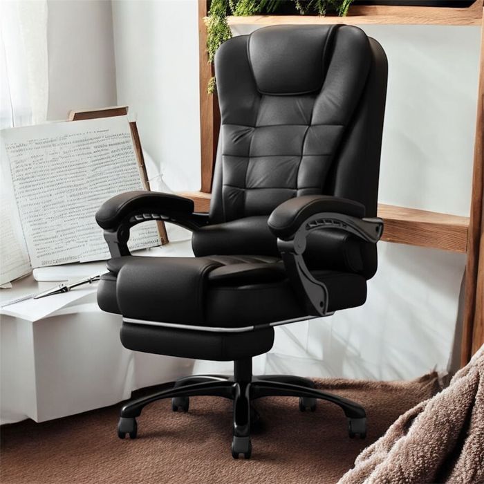 Fotel biurowy z podnóżkiem Eco Skóra Producent FV Producent PREMIUM‼️