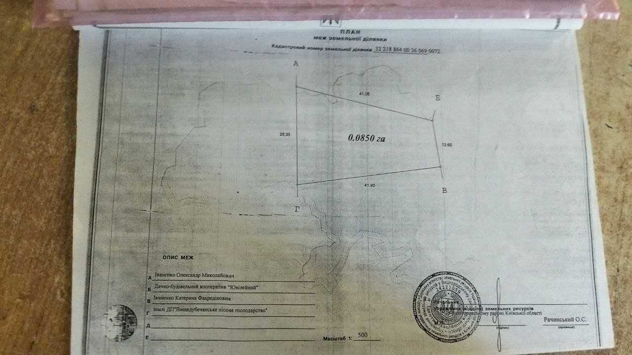 Продається земельна ділянка біля річки