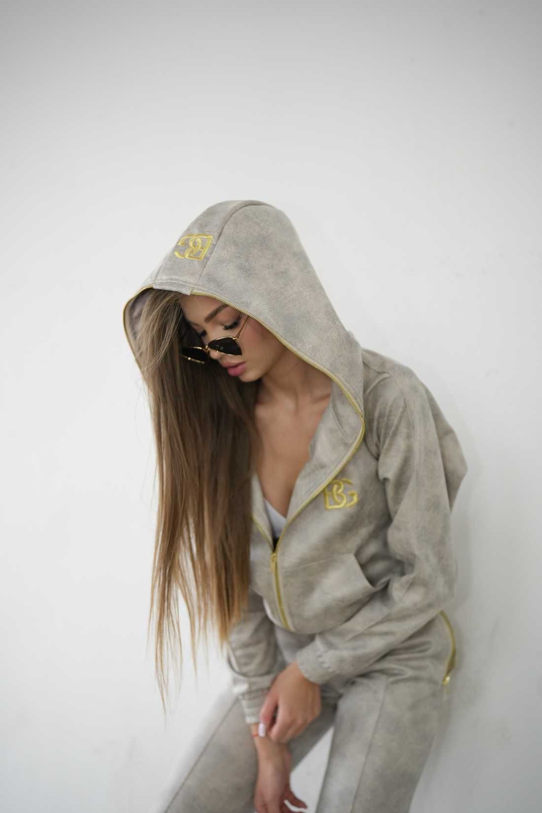 Komplet damski dres Brandenburg BG NEW ESSENTIAL beż melanż rozmiar M