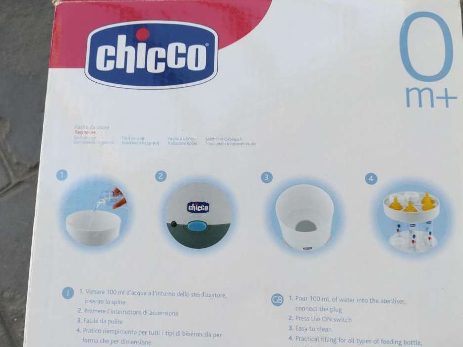 Esterilizador Para Artigos Bebe da Marca Chicco e Neobaby