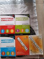 Zestaw ksiażek repetytoriów dla gimnazjalistów.Okazja