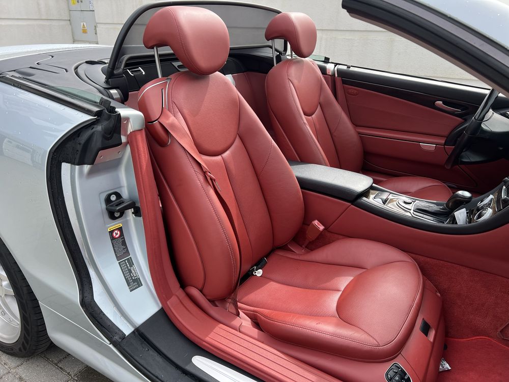 Mercedes SL500 AMG 5.0 automat cabrio czerwony srodek zamiana