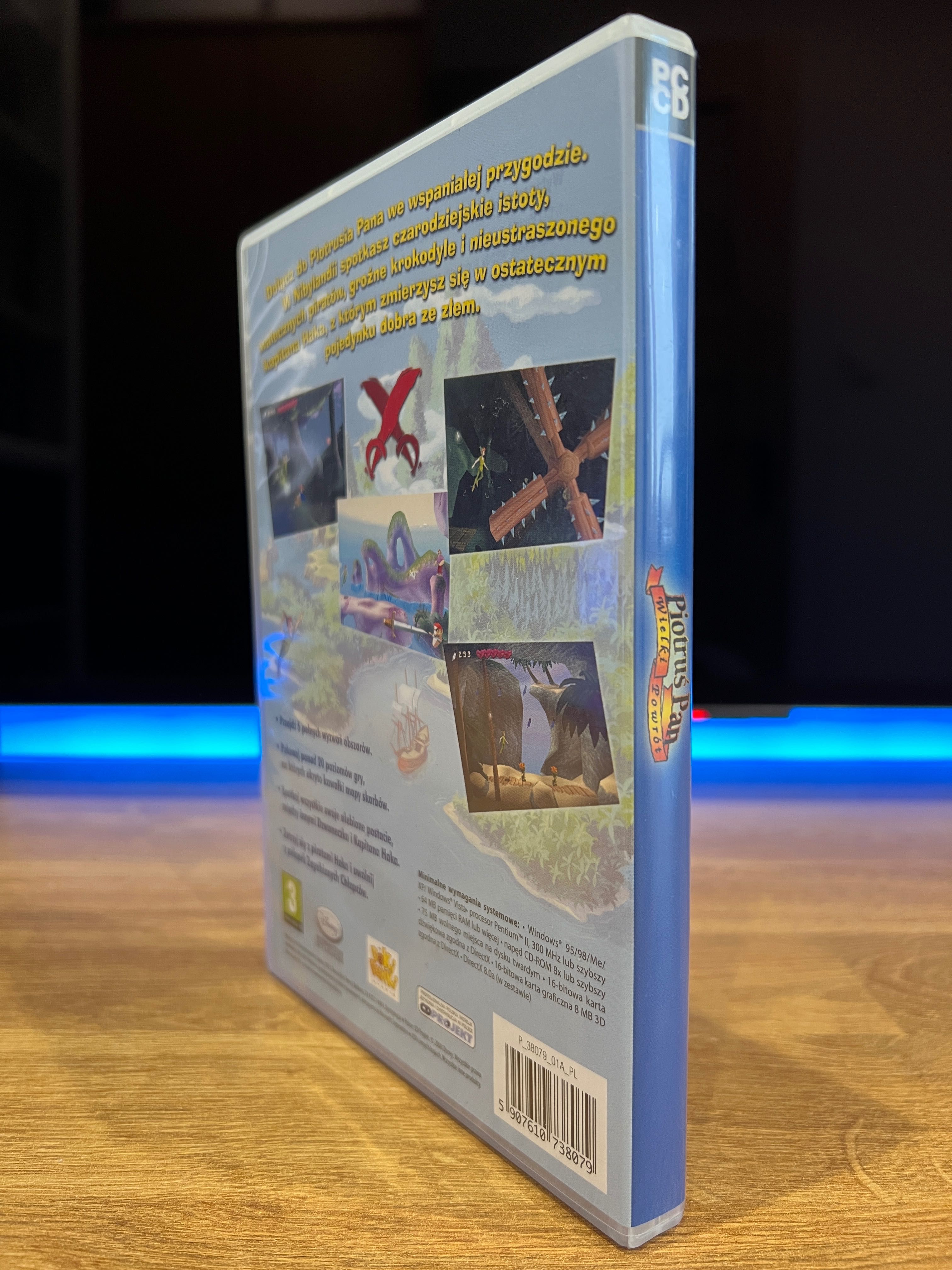 Piotruś Pan Wielki Powrót gra (PC PL 2008) CD BOX kompletne wydanie