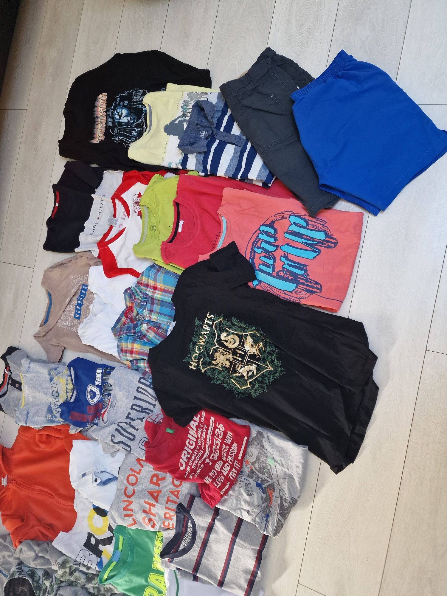 Mega paka dla Syna r.152 spodnie koszulki jesień dresy H&M Zara smyk