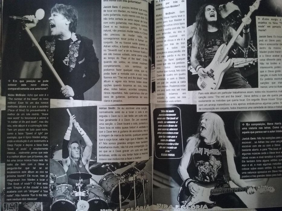 Iron Maiden 40 páginas Sanctuary Fanzine Nº 42 Revista