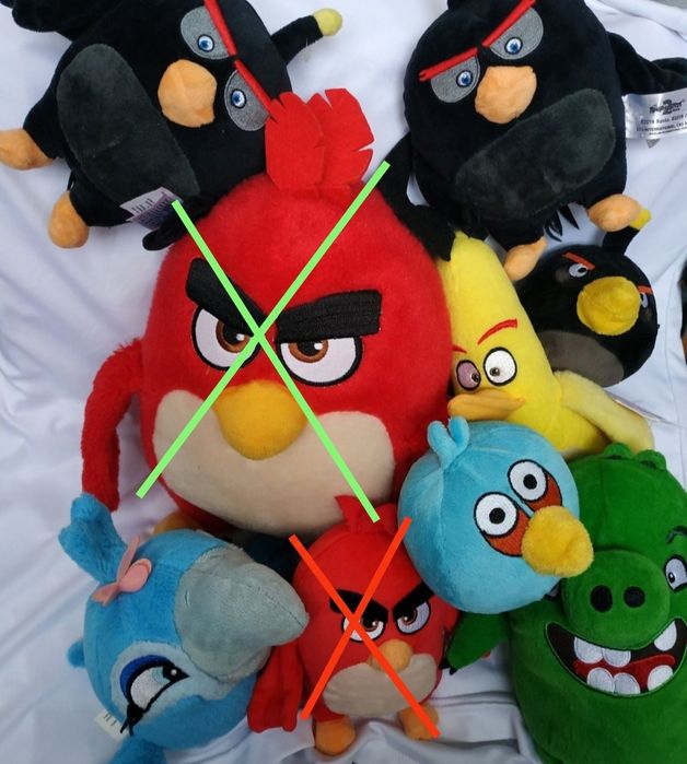 Angry birds ( злые птички красный,бомб,свин, Рио)
