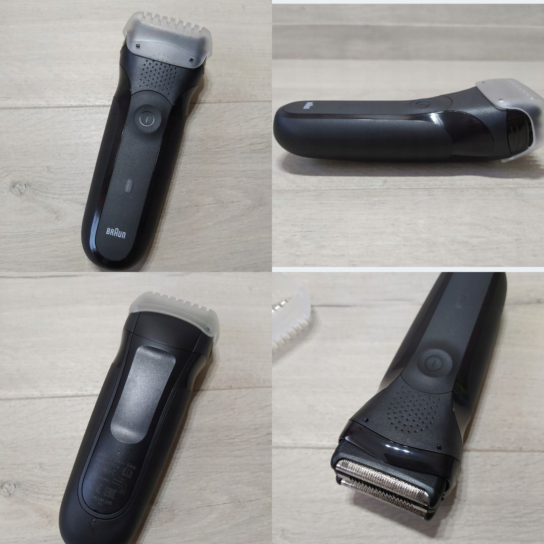 Braun Series 3 ShaveStyle 300BT Golarka czarna

Używana.

Sprawna.

In