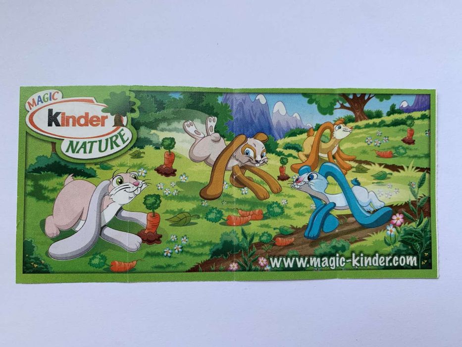 Серия игрушек киндер Ушастые зайцы из серии Hasenwiese (2010) журнал