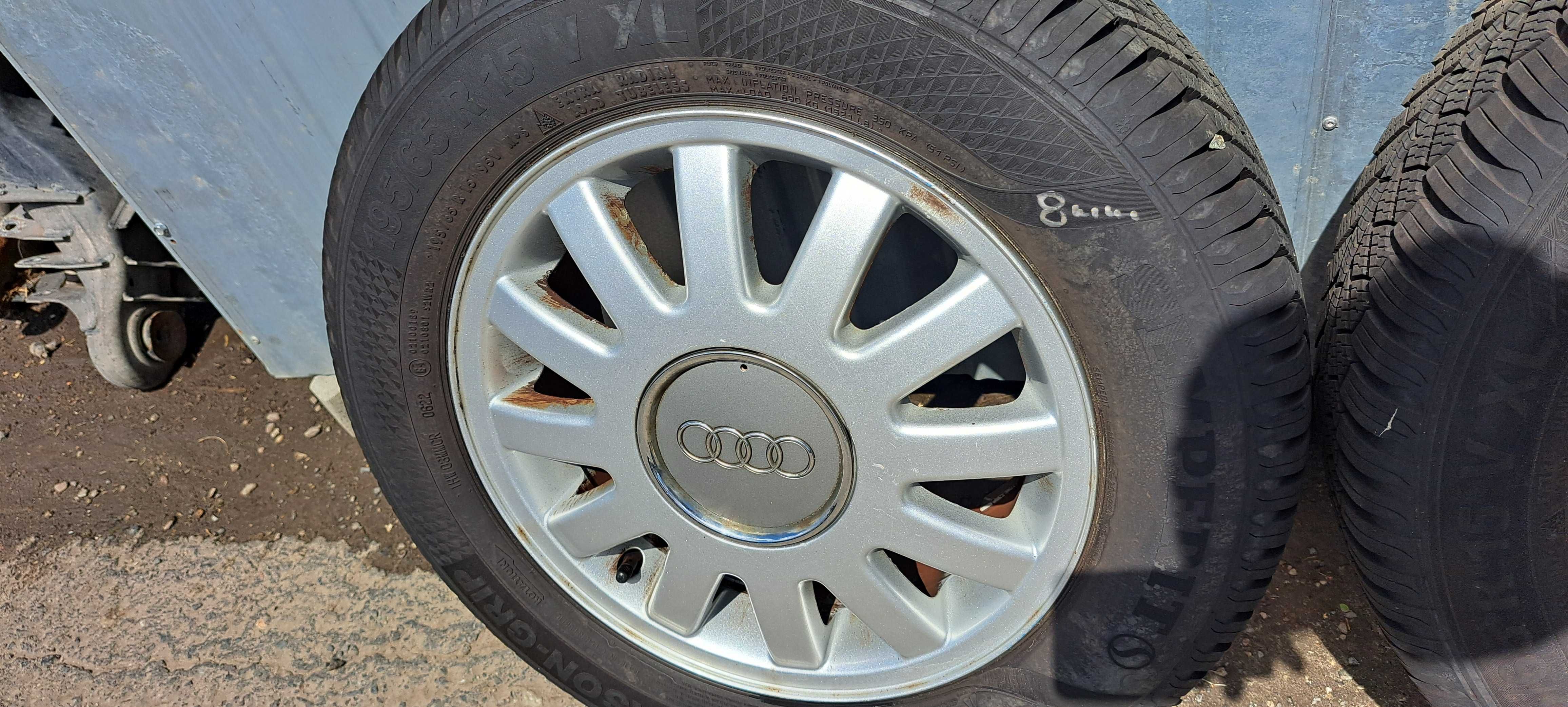 Felgi aluminiowe koła opony wielosezon Audi A3 8L 5X100 15 kpl