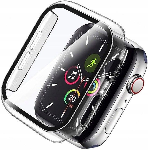 Pełne Etui z wbudowanym szkłem 2w1 do Apple Watch 4/5/6/SE 40mm