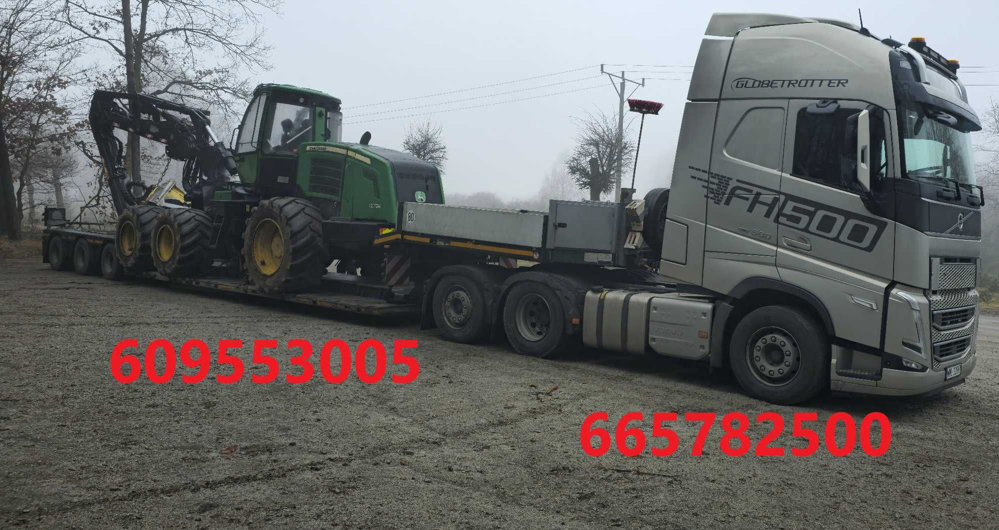Transport kombajnów sieczkarni opryskiwaczy forwarder harvester TANIO!