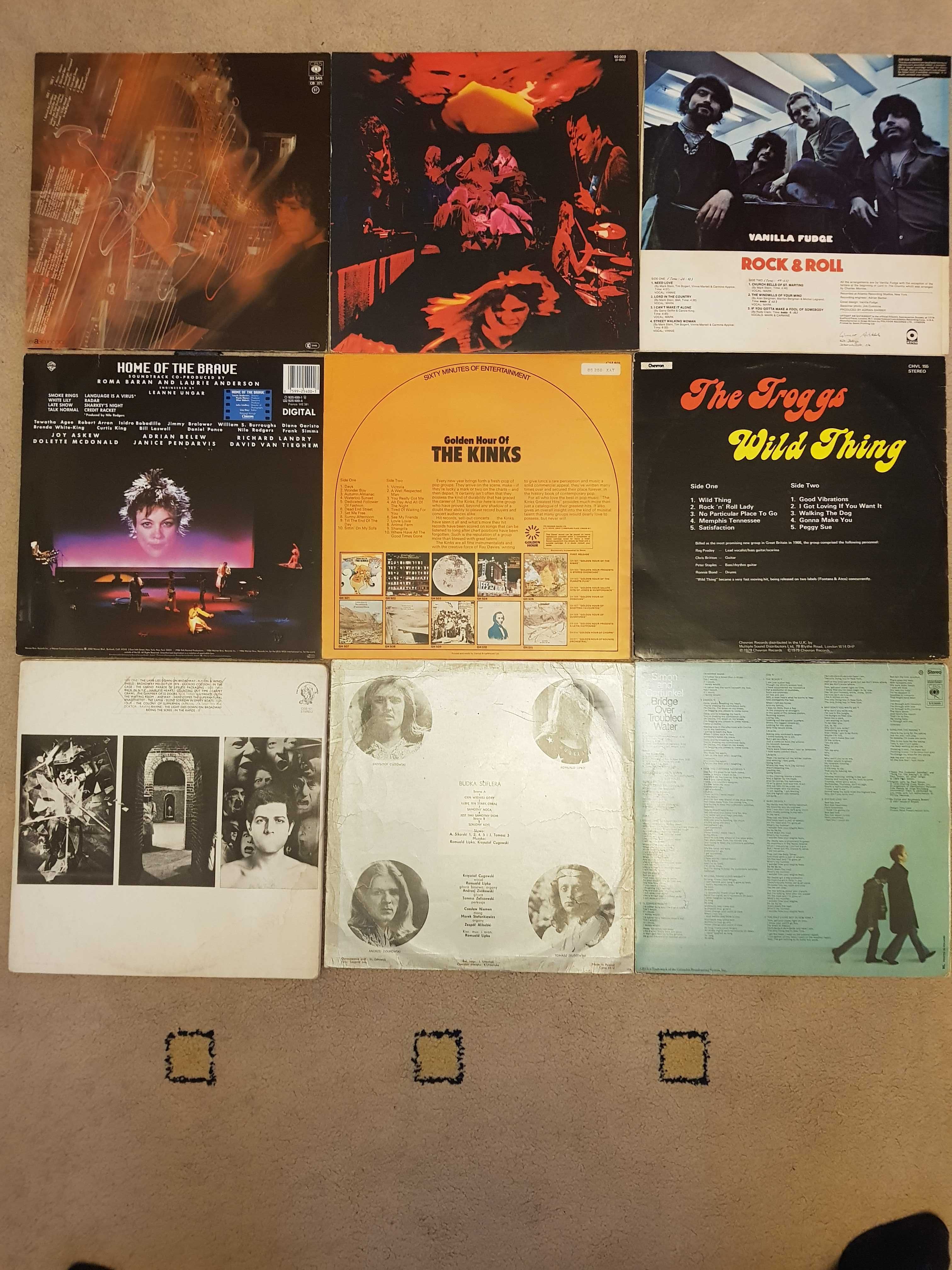 Zestaw płyt winylowych Vanilla Fudge, Genesis, The Kinks, CSNY i inne