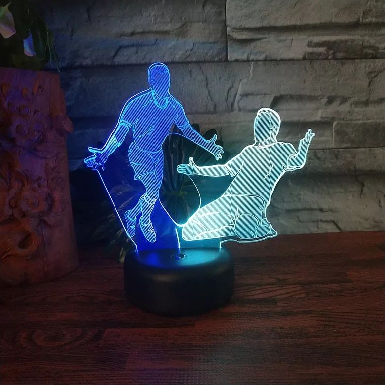 Piłkarska Figurka led 3d dualcolor