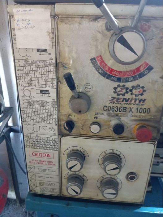 Токарний Верстат ZENITH C0636B X1000