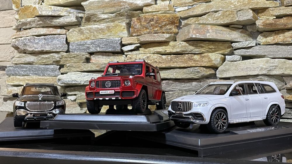 1:24 нова машинка Mercedes G , GLE , GLS MAYBACH металева модель іграш