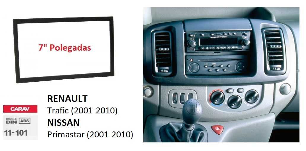 Rádio 2DIN • RENAULT Trafic (2001 a 2019) • NISSAN Primastar • Android