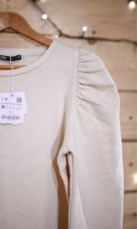 Bluzka bluza z bufkami długi rękaw Zara nowa z metką