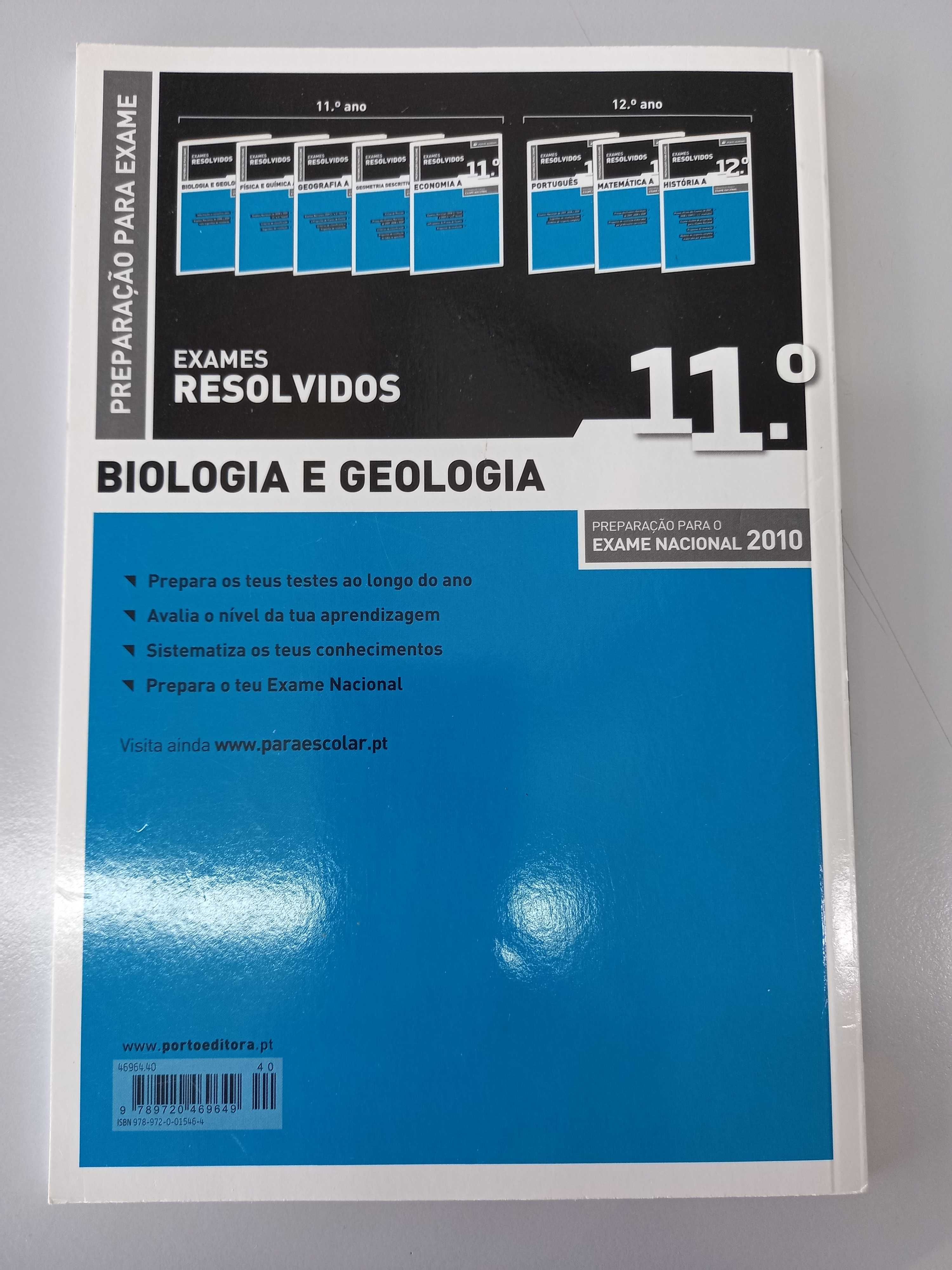 Exames Resolvidos Biologia e Geologia 11º ano (portes incluídos)