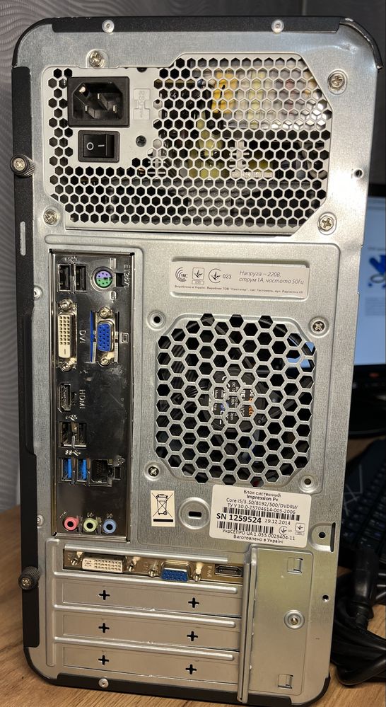 Системний блок з відеокартою на i5-4690