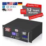 Аккумулятор LiFePO4 51,2V/100AH (5120W*h) (литий-железо-фосфатный)