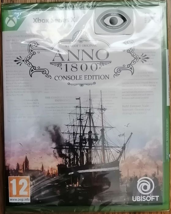 Jogo Xbox Series X Anno 1800- novo, 3 anos de garantia