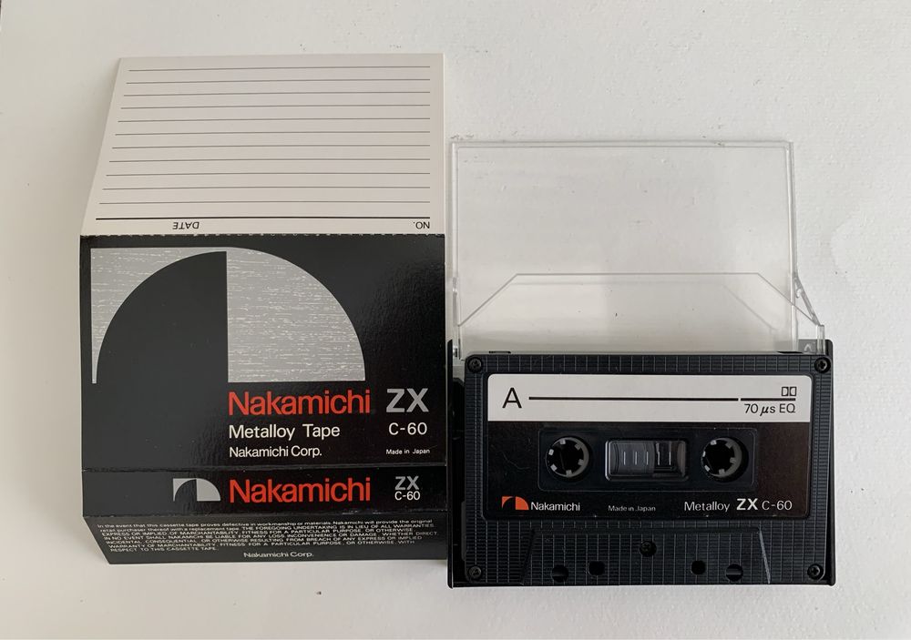 Аудиокассеты Nakamichi ZX, Denon DXM, Aiwa MX, Magnax Metal