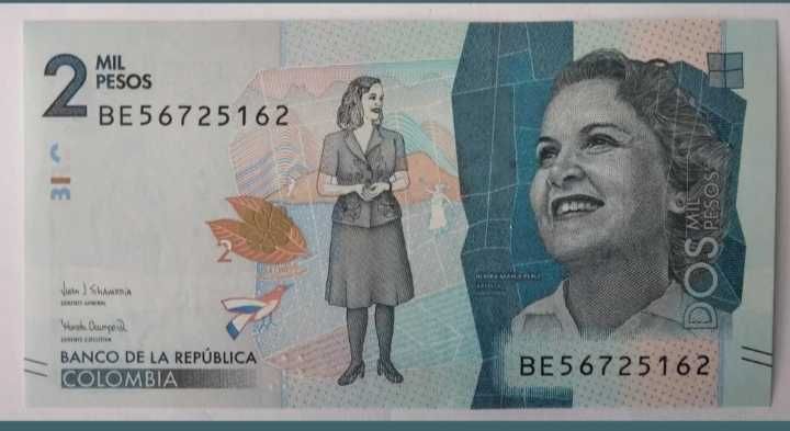 Nota nova circulada na Colômbia