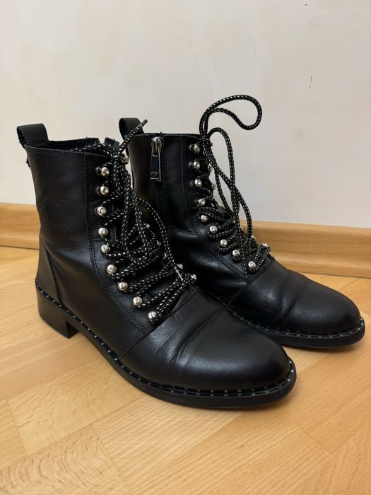 Черевики Zara шкіряні жіночі 39р