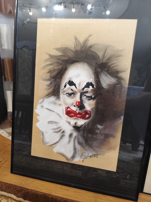 Zestaw 3 obrazów Portrety Klaunów , odbiór osobisty