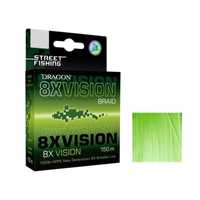 Plecionka Dragon 8X Vision 0,15mm 14,40kg 150m fluo zielona nowa!