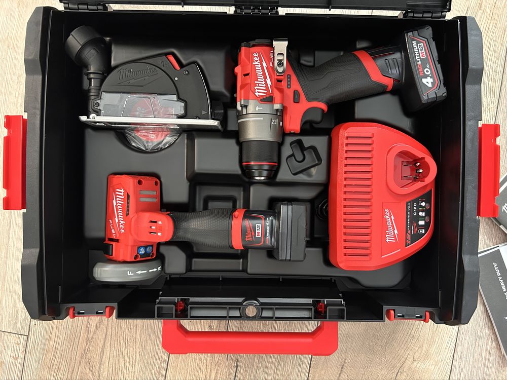 Milwaukee M12 FPP 2G2- 402 zestaw, fcot, fpd2, 2x 4Ah