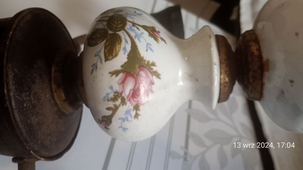 Żyrandol ceramiczny Vintage do Renowacji