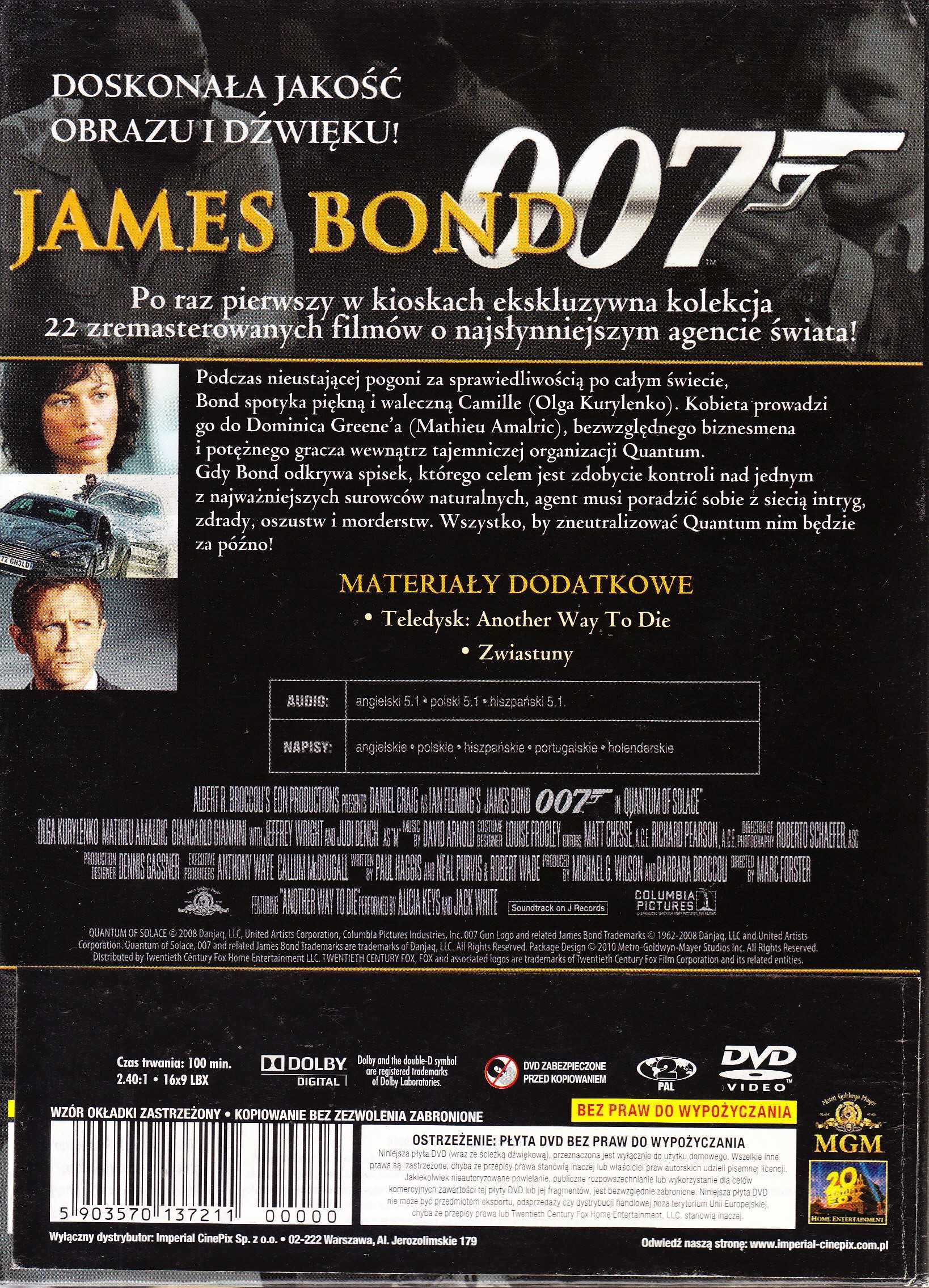 James Bond - Quantum Of Solace