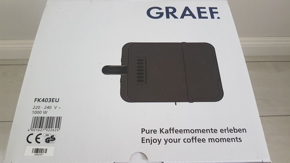 Ekspres przelewowy Graef Fk403 ekspres do kawy 1,25l czerwony