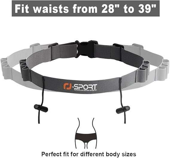 pas do biegania pasek na numer startowy race belt różowy rj sport
