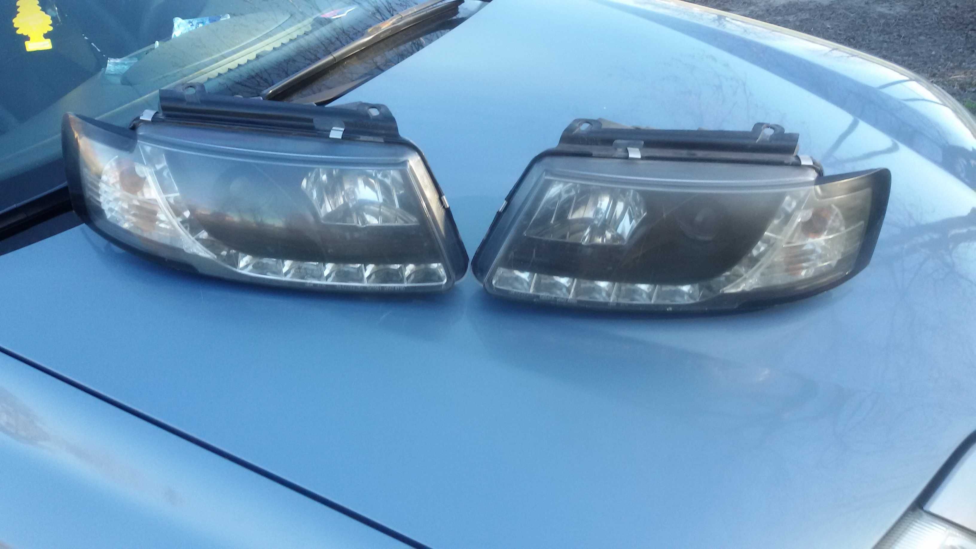 Lampy przednie czarne Vw Passat B5 SOCZEWKA