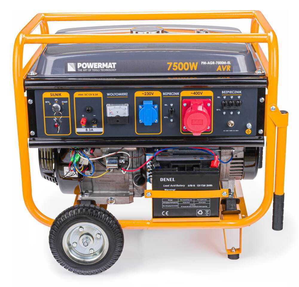 POWERMAT Agregat Prądotwórczy Generator 7500w 230v/400v Avr PM1142