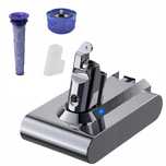 Bateria Dyson V6 zamiennik 6000mAh + filtry gratis! 21,6V litowo jonow