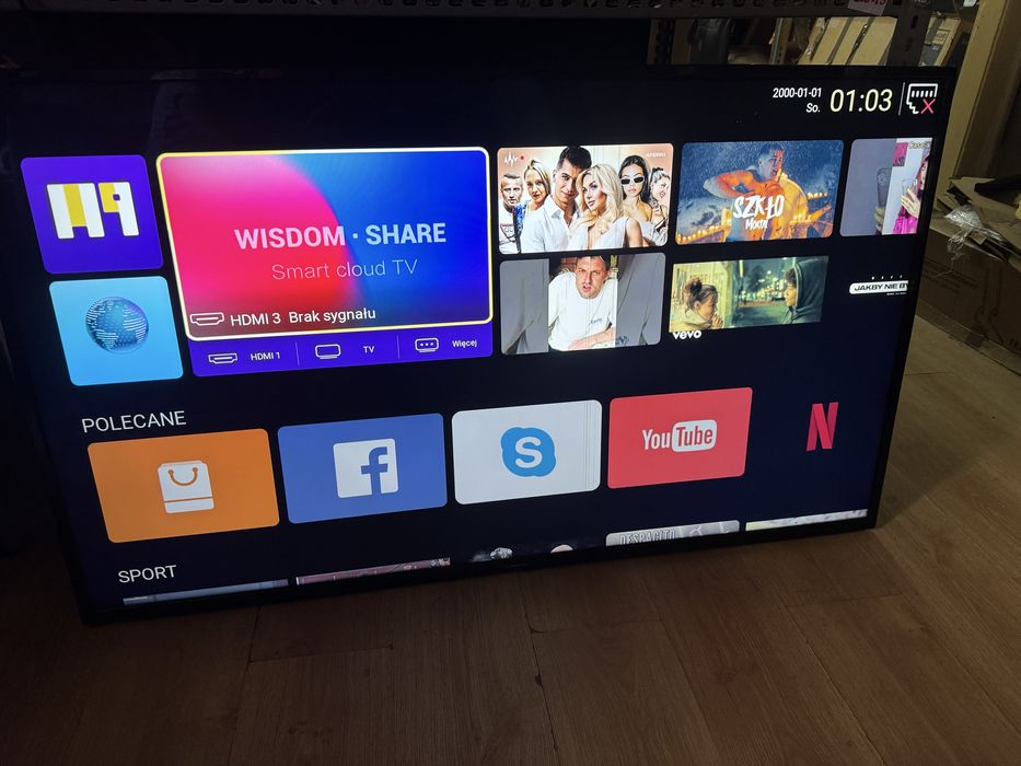 Wyprzedaz Telewizor Manta 55 Cali /Smart Tv 4k /Wi fi