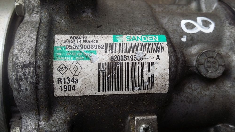 Sprężarka Klimatyzacji Renault Modus Typ:Fp0/Jp0 2009r nr8