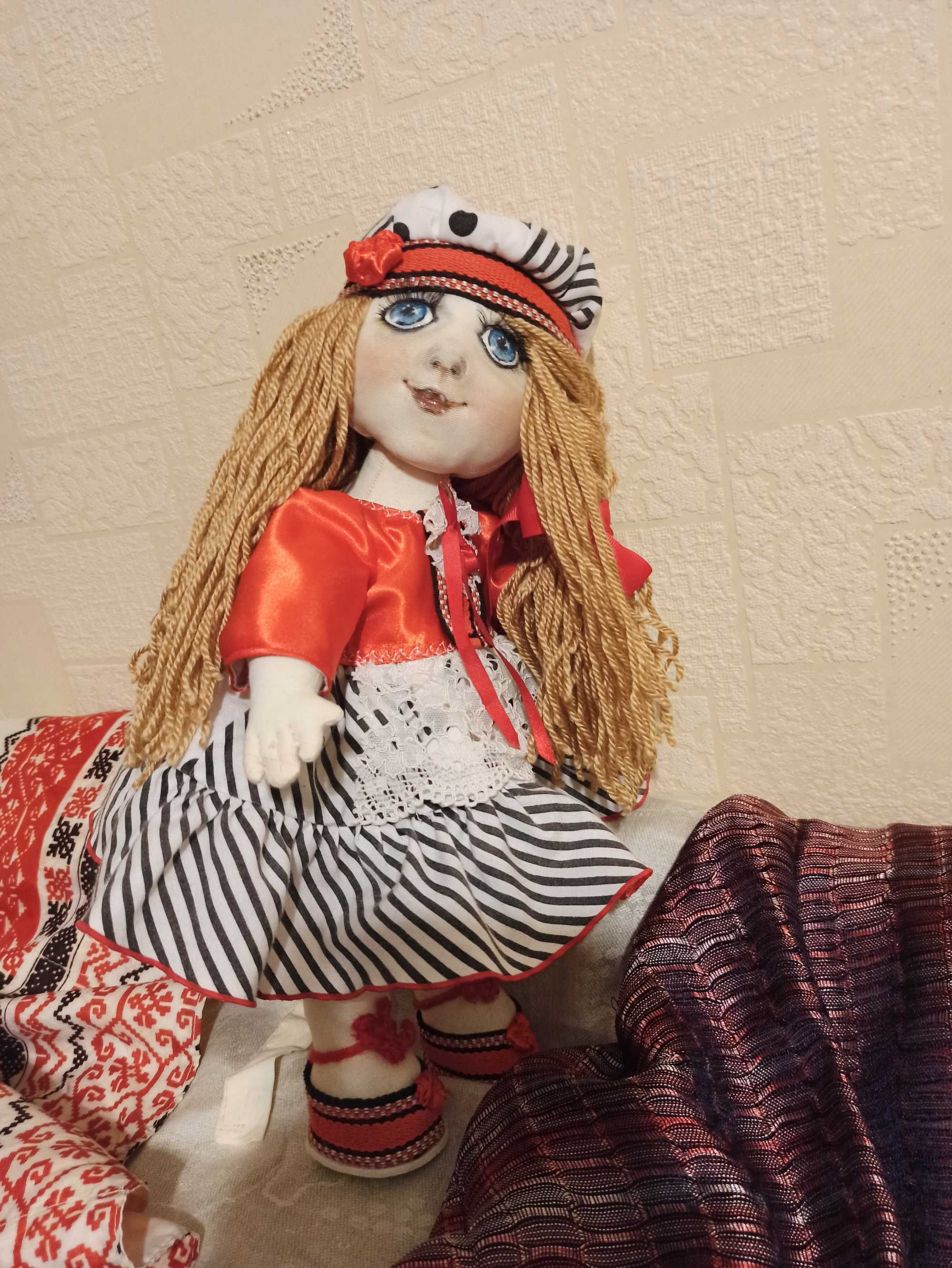 Kids, dolls іграшки лялька текстильна Алінка