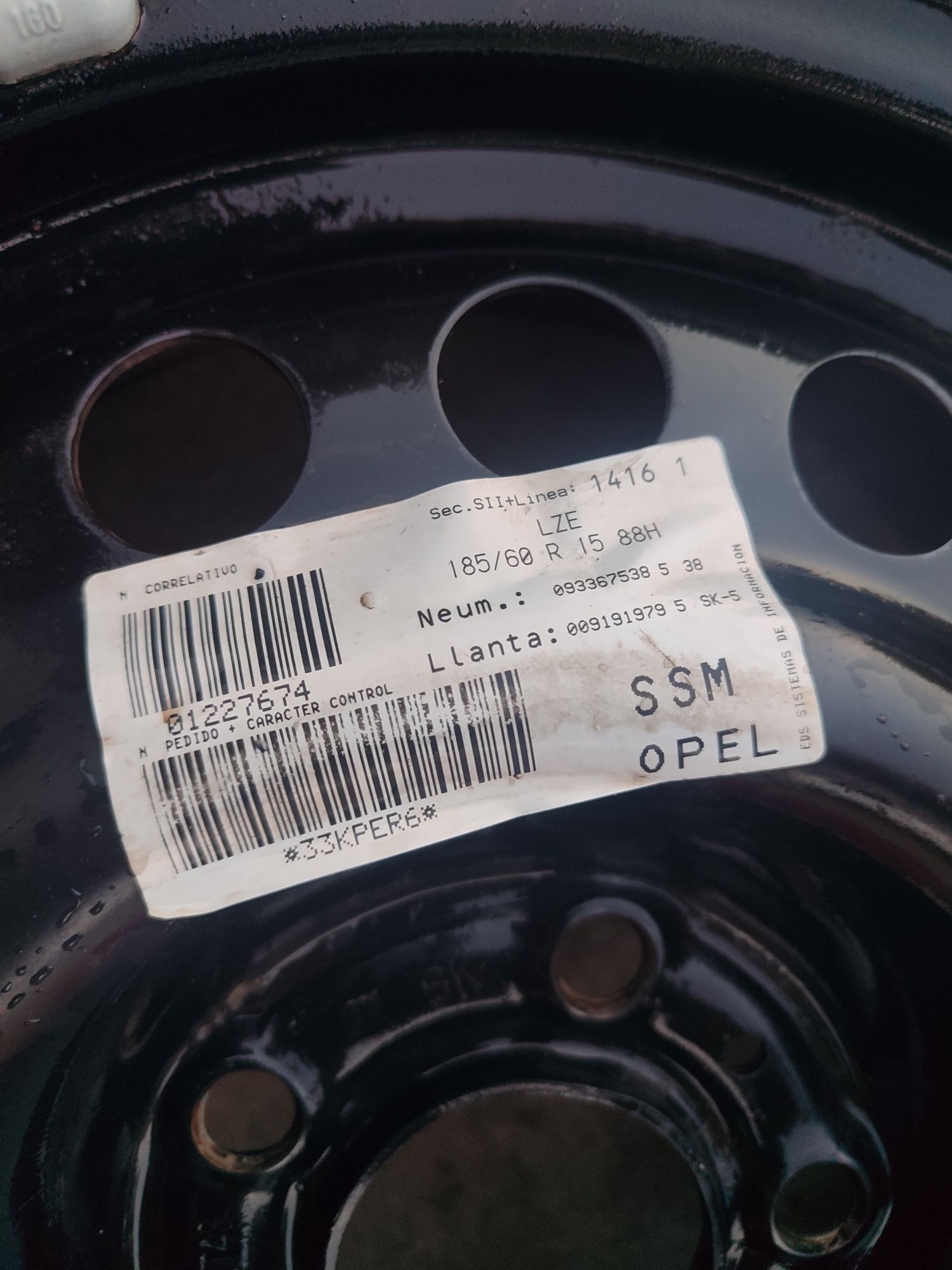 Koło zapasowe 185/60 R 88H / zapasówka Meriva