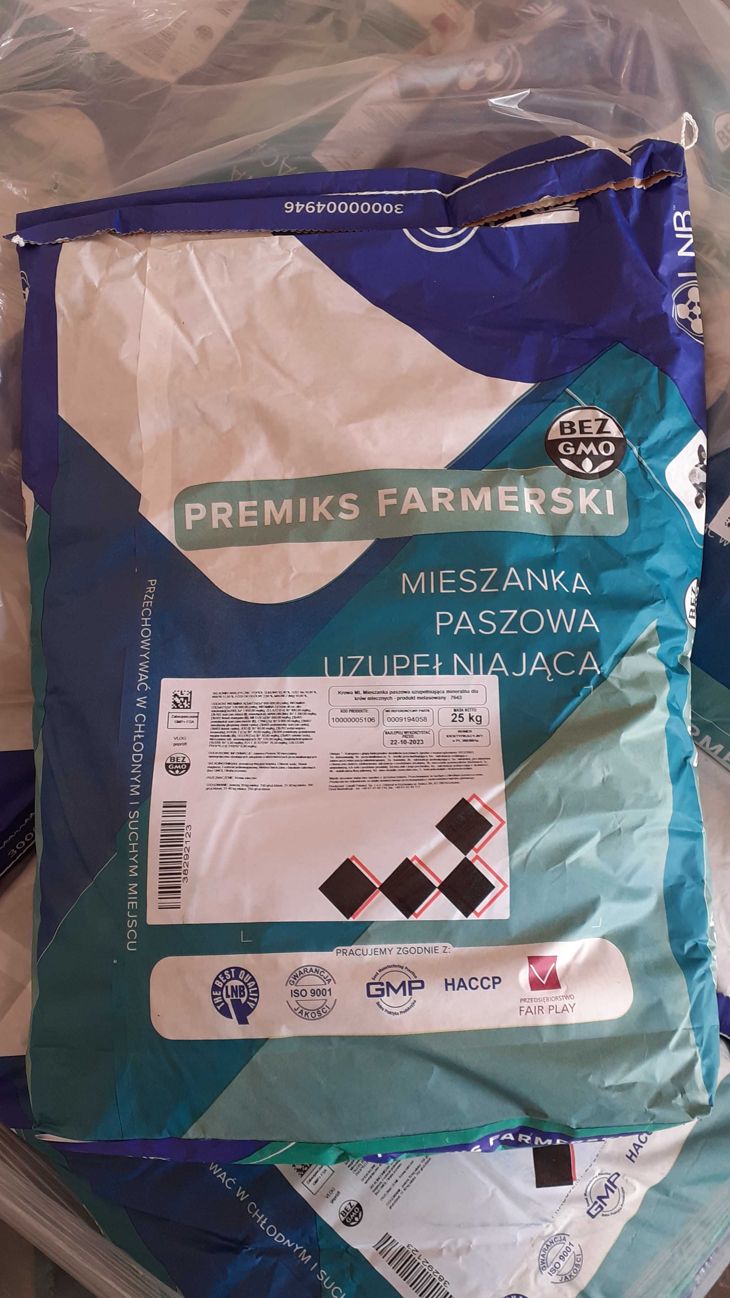 Premiks dla krów mlecznych - Krowa ml 2,5% - laktacja - witaminy 25kg