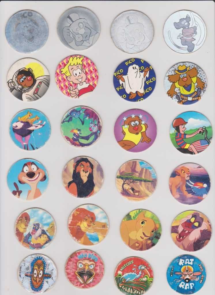 102 Tazos variados