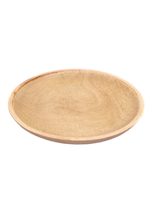 Talerz Drewniany, Ok. Średnica 20 Cm - Bm