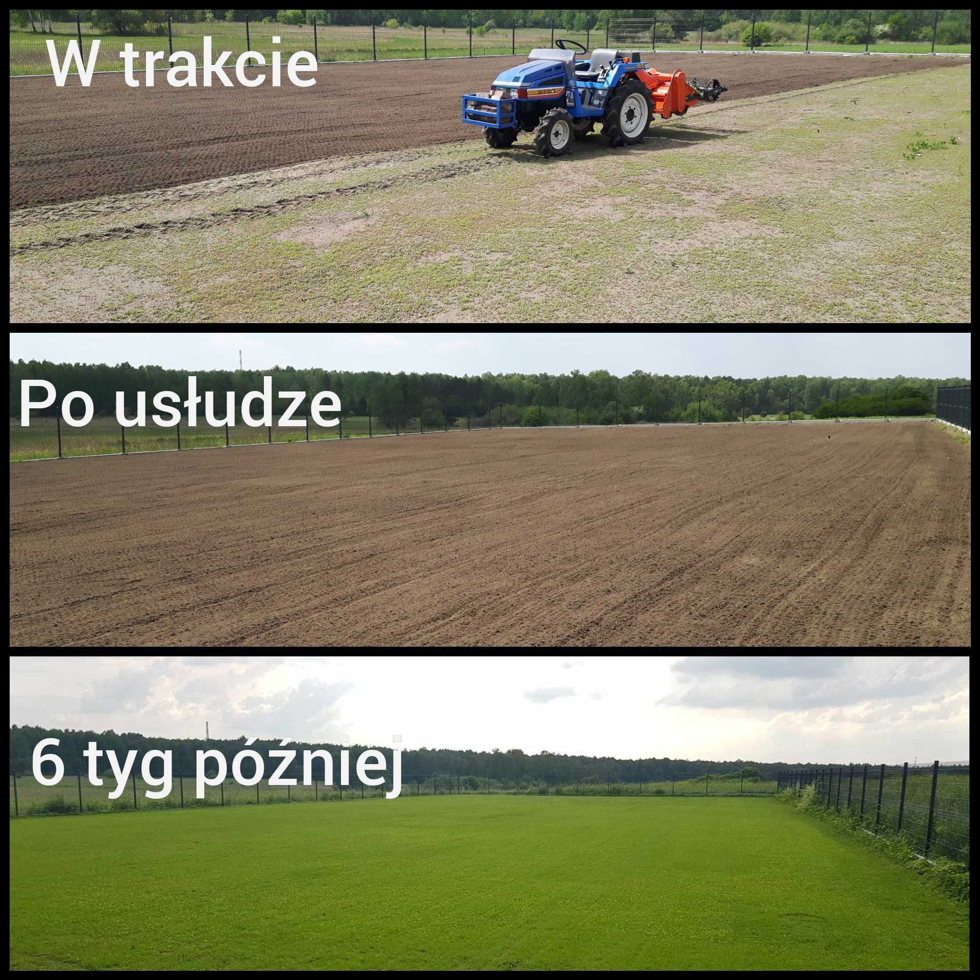 Usługi Glebogryzarka separacyjna. Ogrody Nowy trawnik