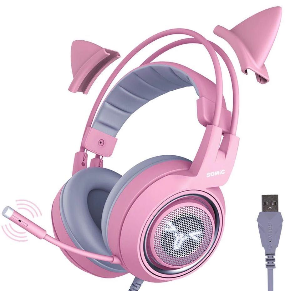Słuchawki nauszne g951 pink