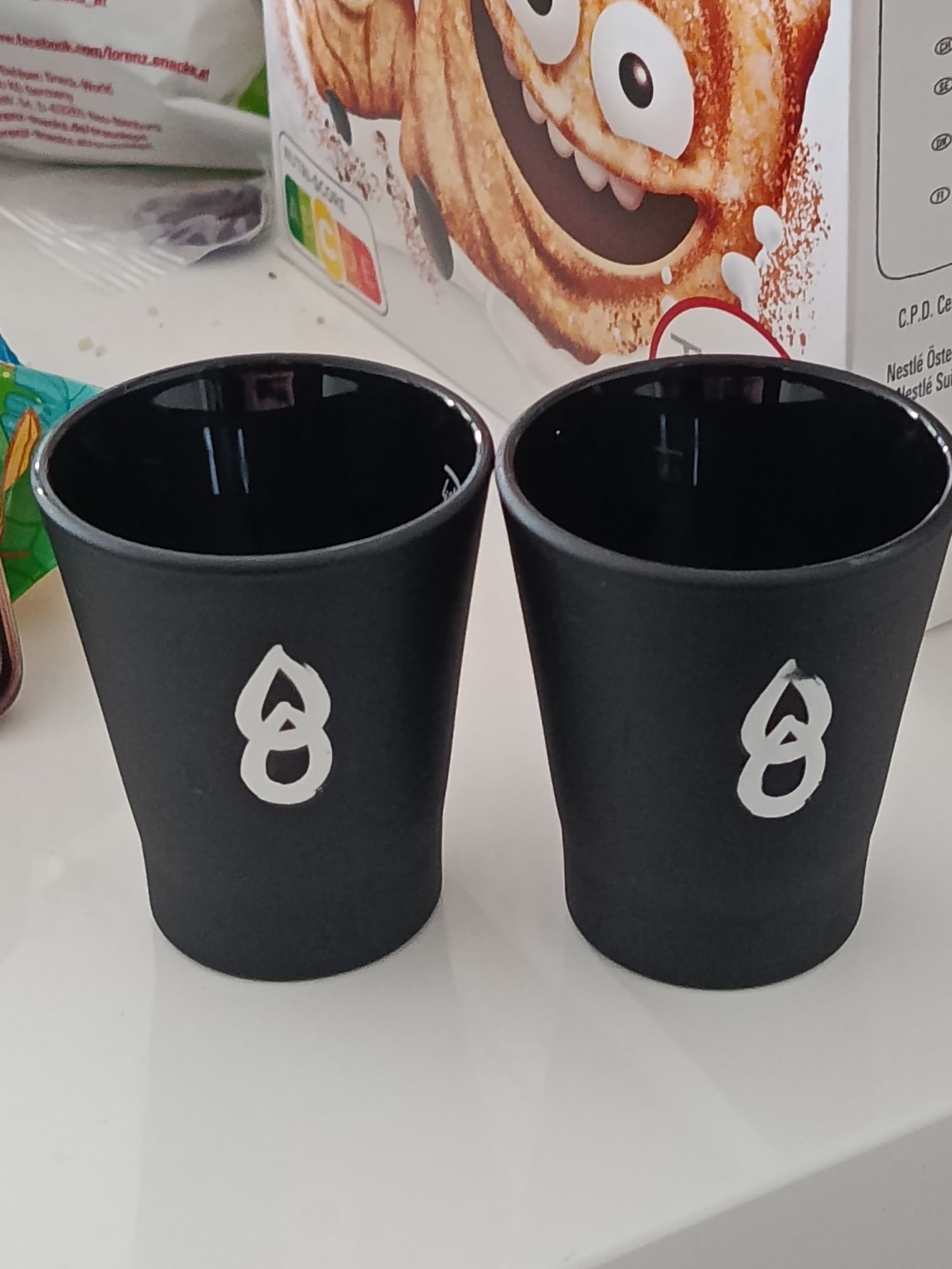 Рюмки для водки Италия 2 шт.черные