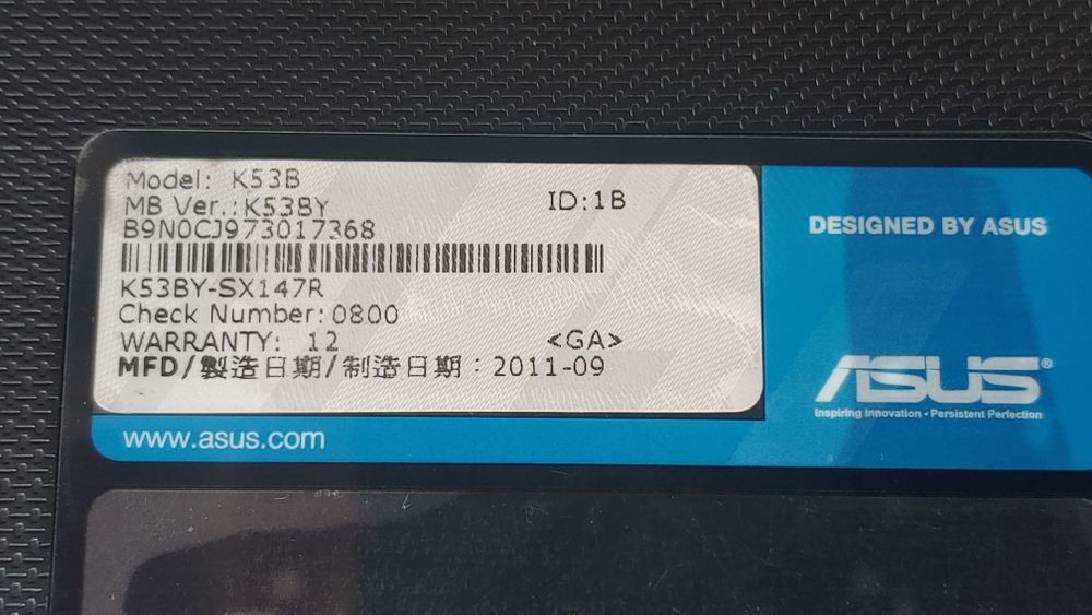 Ноутбук Asus K53BY